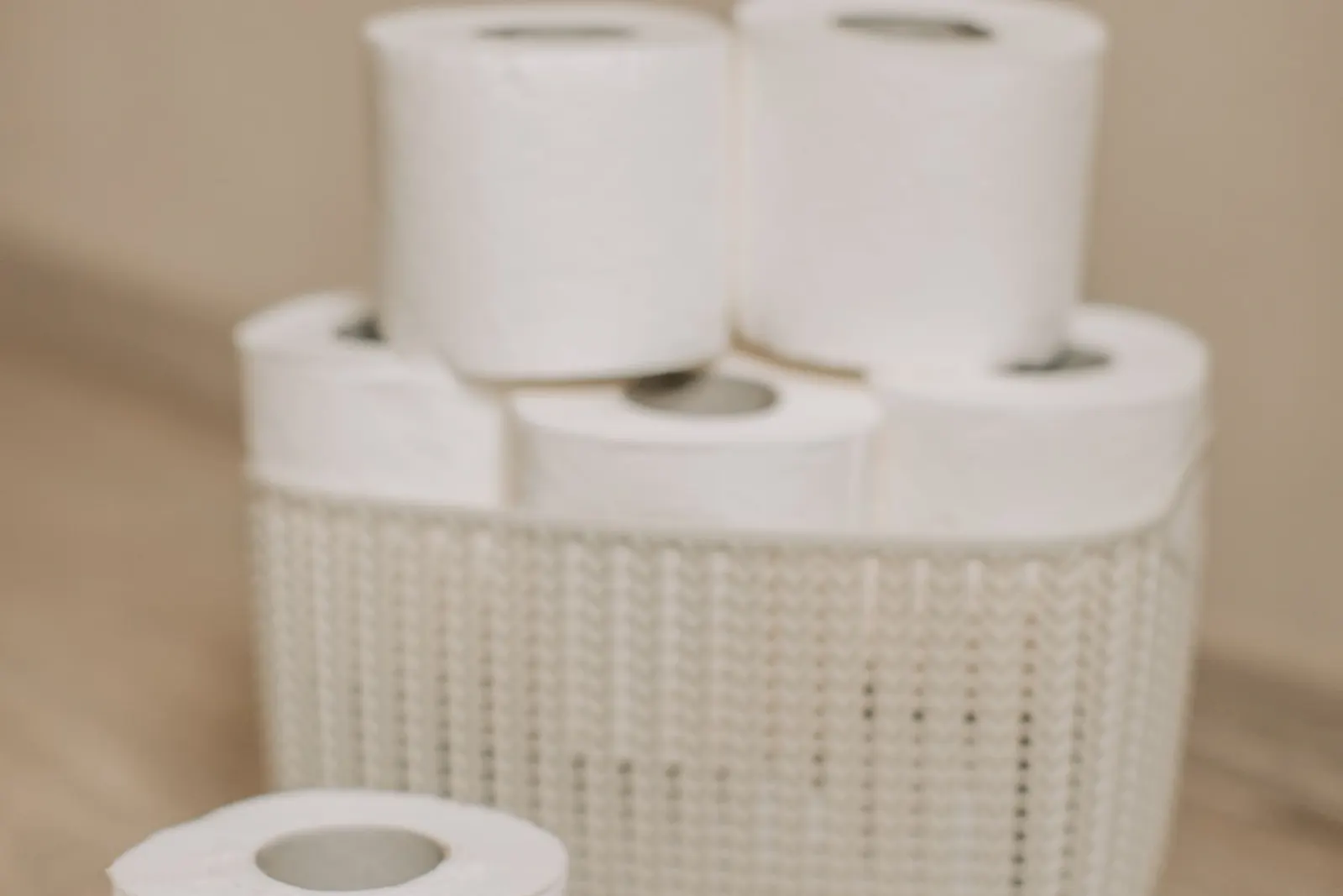 White sanitaryware seen close up